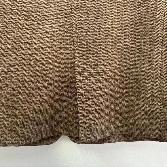 Tommy Bahama Brown Wool‎ Blend Herringbone Tweed Blazer Elbow Patches Sz L - Picture 6 of 16